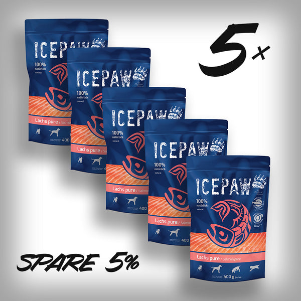 ICEPAW NASSFUTTER LACHS PURE