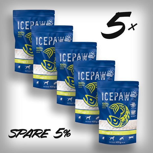 ICEPAW NASSFUTTER OMEGA 3