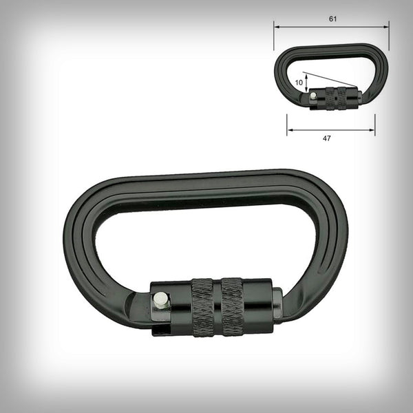 KARABINER AUS ALUMINIUM 61MM