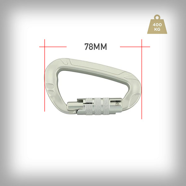 KARABINER AUS ALUMINIUM 78MM
