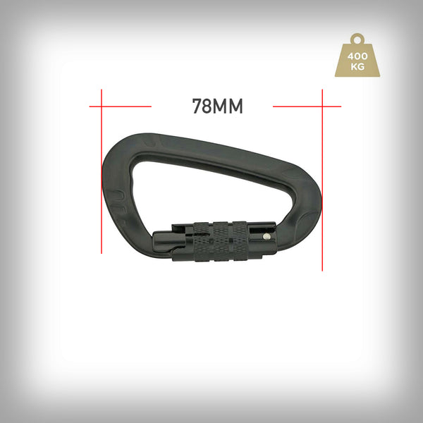 KARABINER AUS ALUMINIUM 78MM