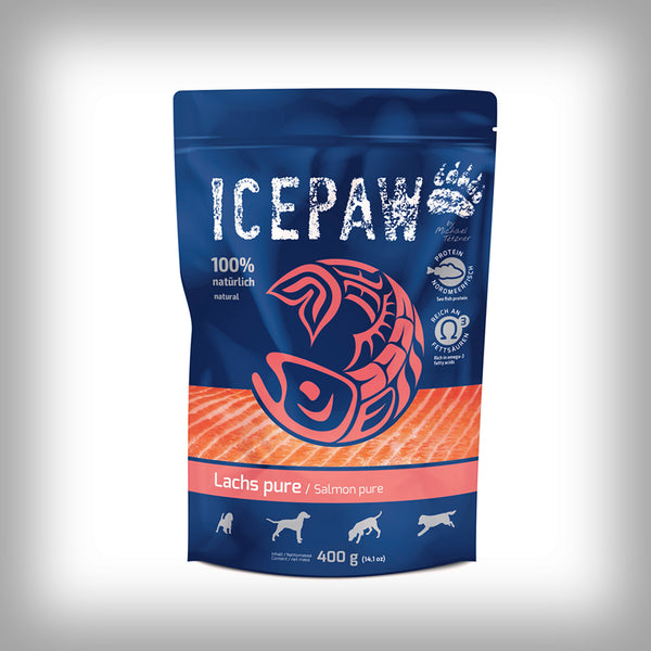 ICEPAW NASSFUTTER LACHS PURE
