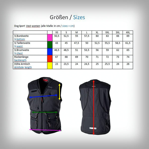 TRAININGSWESTE DOG SPORT DAMEN