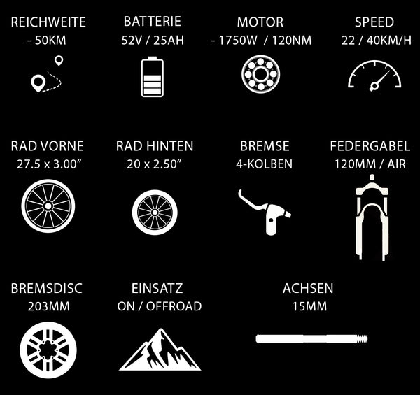 E-TMX27 DOWNHILL 1500