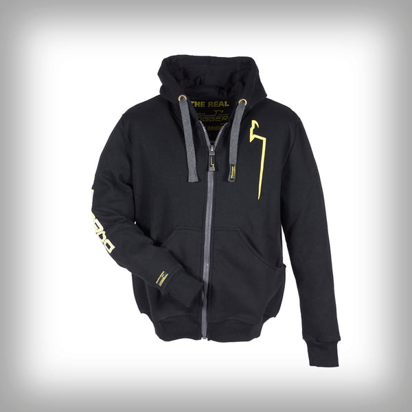 DOGGER HOODIE SCHWARZ- Der Dogger Hoodie Kapuzenpullover ist aus herrlich, weichem Fleece hergestellt. Die trendige Freizeitjacke ist ideal für den täglichen Spaziergang mit Ihrem Vierbeiner. Zwei Eingriffstaschen vorne, sowie eine grosse Rückentasche bieten genug Platz, um alles zu verstauen, was sie für das Hundetraining benötigen.