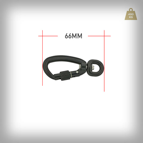 KARABINER ALU 66MM MINI