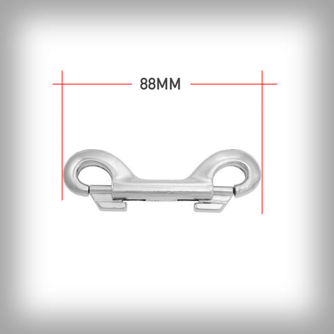 DOPPELKARABINER 88MM- Doppel-Karabiner, als Verbinder zwischen zwei Leinen oder für die Herstellung von Neckleinen etc.