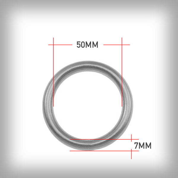 RUNDRING EDELSTAHL 50MM