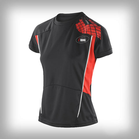 FRAUEN RUNNING T-SHIRT I-DOG